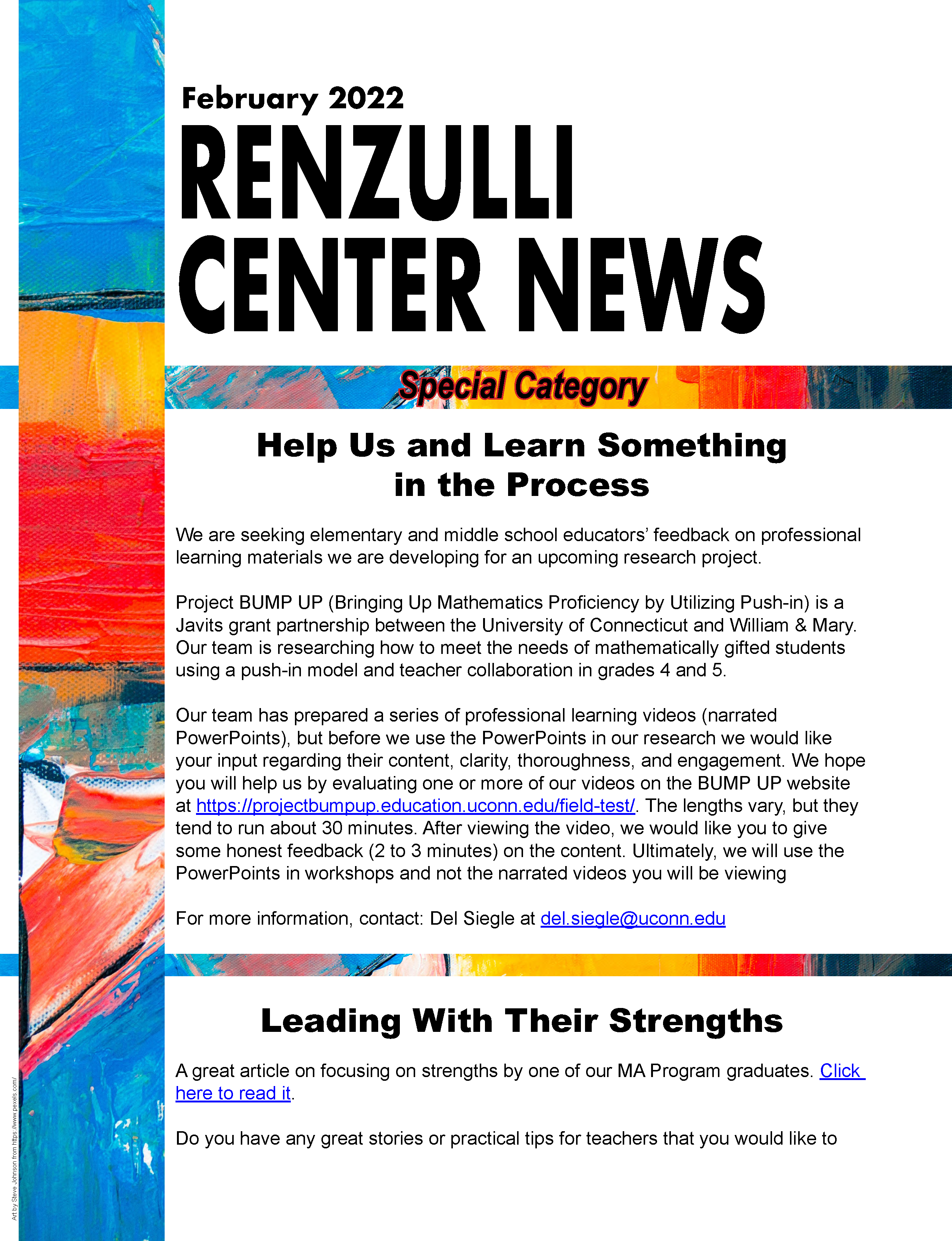 February 2022 Renzulli News Cover Graphic