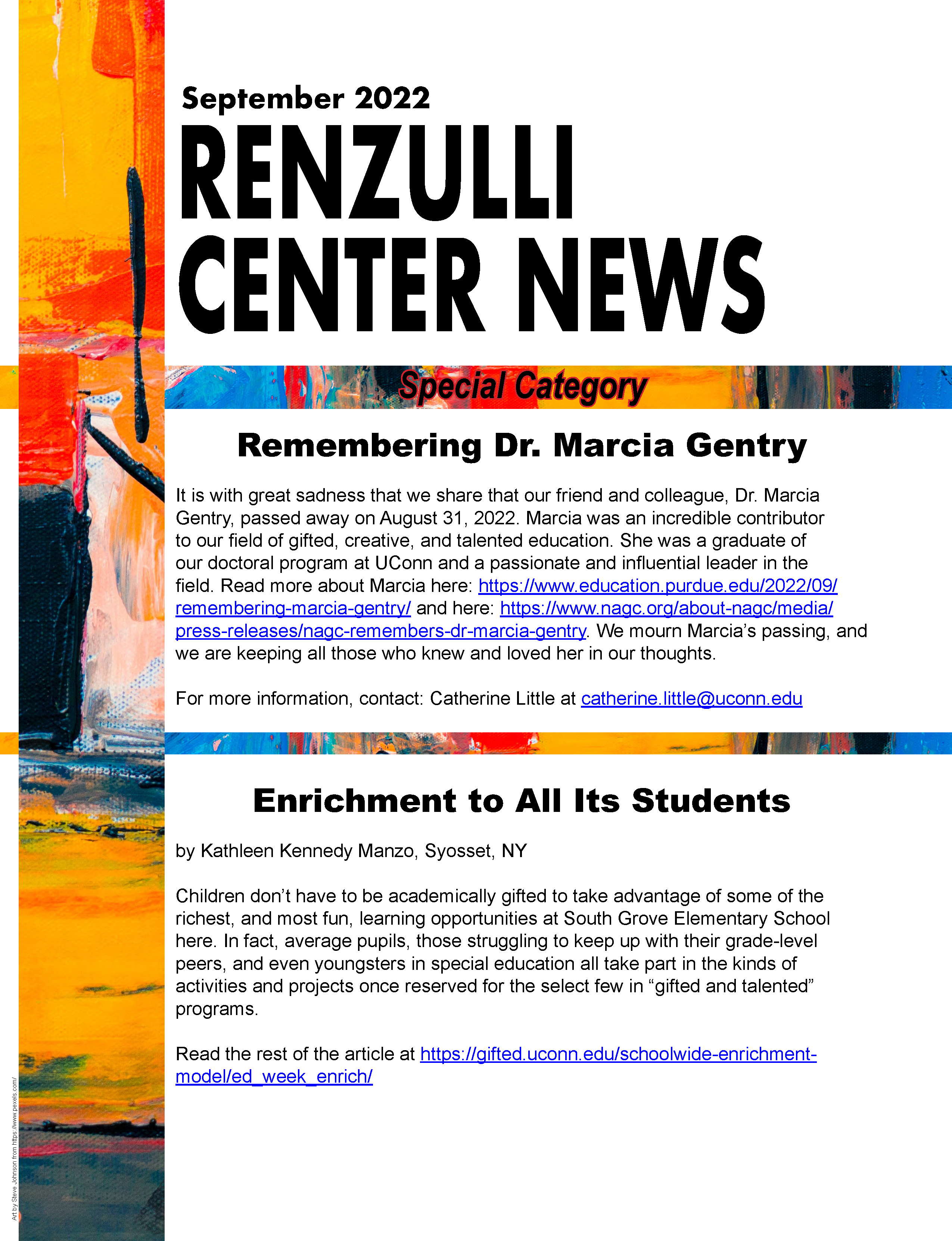 September 2022 Renzulli News Cover Graphic