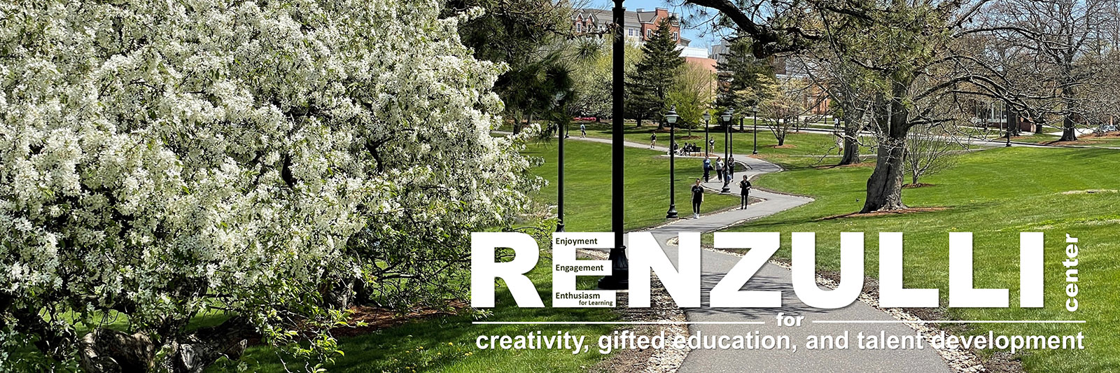 UConn Campus spring scene